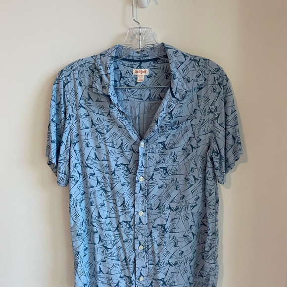 Cat & Jack Light Blue Patterned Men's Shirt - Picture 1 of 3